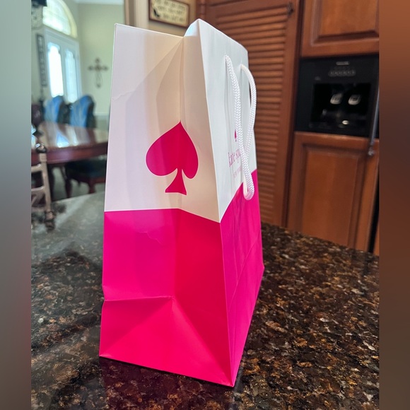 Kate Spade Pink & White Gift Bag - Picture 2 of 8
